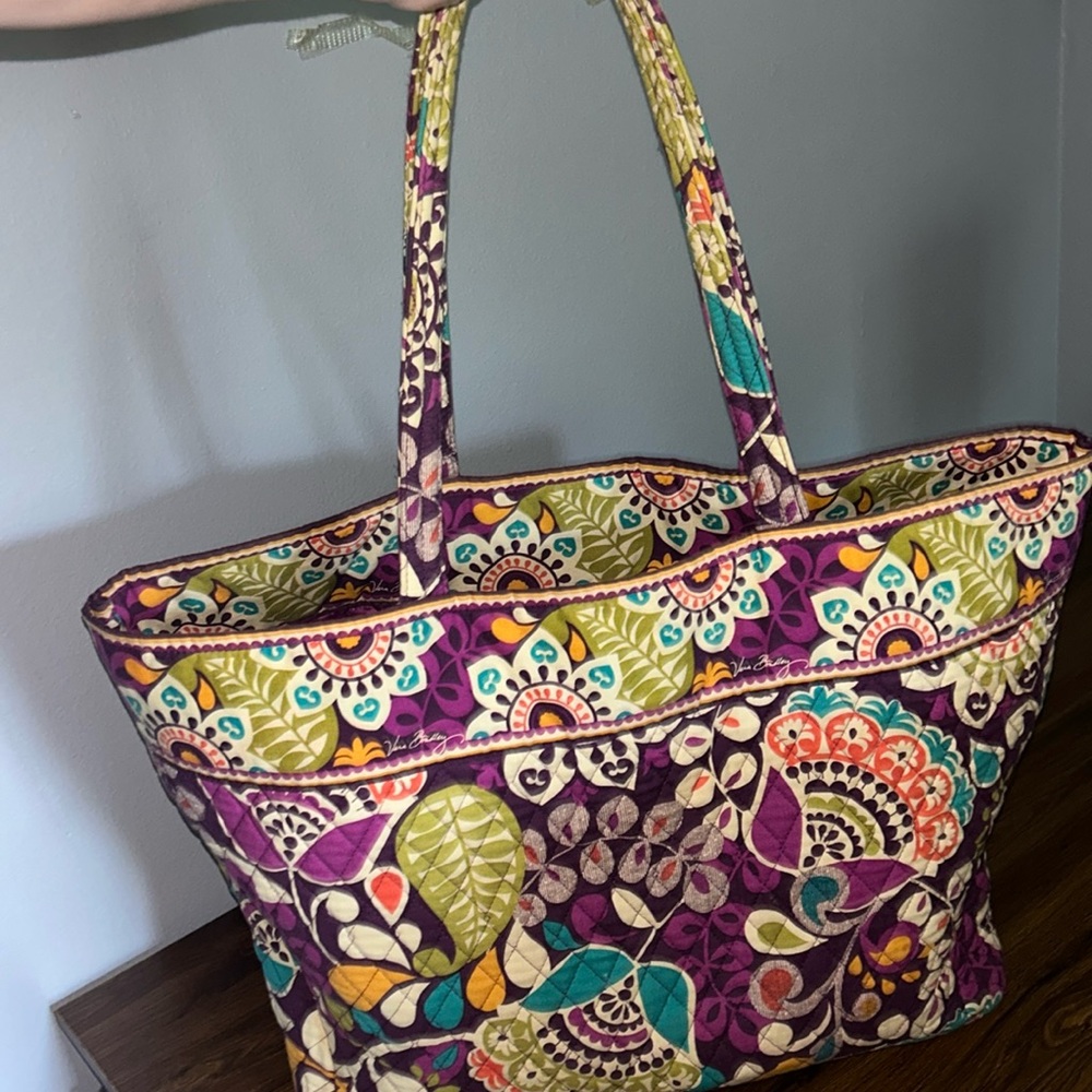 Vera Bradley Grand Tote in Plum Crazy - Picture 4 of 4
